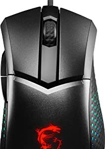 MSI Clutch GM51 Lightweight Wireless Gaming USB RGB Adjustable up to 26000 DPI Desktop Laptop Gaming Mouse (Clutch GM51 Lightweight Wireless)