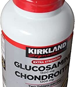 Kirkland-Signature Extra Strength Glucosamine 1500mg/Chondroitin 1200mg, 220 Count,Supports Nourishing / Keeping The Joint Healthy