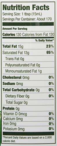 Kirkland Signature Cold Pressed Unrefined Organic Virgin Coconut Oil, 84 Ounce (Pack of 2)