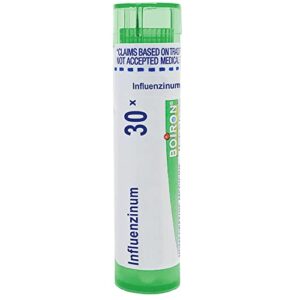 boiron influenzinum 30x for after effects of flu or flu-like symptoms – 80 pellets