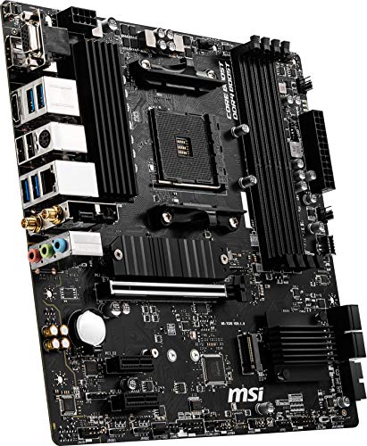 MSI B550M PRO-VDH WiFi ProSeries Motherboard (AMD AM4, DDR4, PCIe 4.0, SATA 6Gb/s, M.2, USB 3.2 Gen 1, Wi-Fi, D-SUB/HDMI/DP, Micro-ATX)