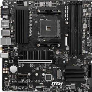 MSI B550M PRO-VDH WiFi ProSeries Motherboard (AMD AM4, DDR4, PCIe 4.0, SATA 6Gb/s, M.2, USB 3.2 Gen 1, Wi-Fi, D-SUB/HDMI/DP, Micro-ATX)