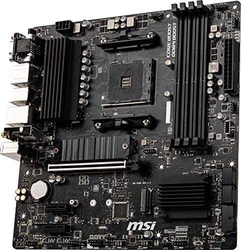 MSI B550M PRO-VDH WiFi ProSeries Motherboard (AMD AM4, DDR4, PCIe 4.0, SATA 6Gb/s, M.2, USB 3.2 Gen 1, Wi-Fi, D-SUB/HDMI/DP, Micro-ATX)