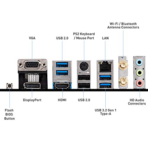 MSI B550M PRO-VDH WiFi ProSeries Motherboard (AMD AM4, DDR4, PCIe 4.0, SATA 6Gb/s, M.2, USB 3.2 Gen 1, Wi-Fi, D-SUB/HDMI/DP, Micro-ATX)