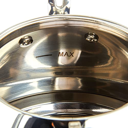 All-Clad Specialty Stainless Steel Tea Kettle 2 Quart Induction Pots and Pans, Cookware