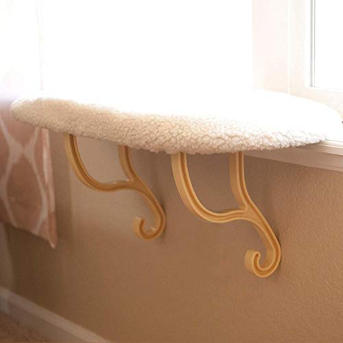 K&H Pet Products Kitty Sill Fleece, Cat Window Perch Unheated - 14 X 24 Inches