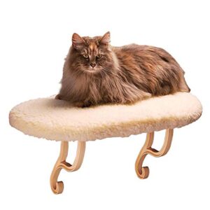 k&h pet products kitty sill fleece, cat window perch unheated – 14 x 24 inches