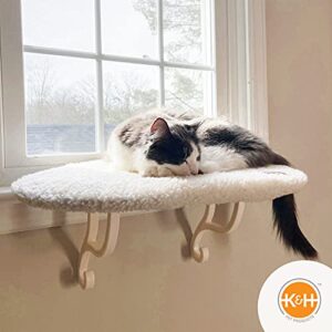 K&H Pet Products Kitty Sill Fleece, Cat Window Perch Unheated - 14 X 24 Inches
