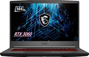 msi gf65 15.6″ 144hz gaming laptop – intel core i5-10500h nvidia geforce rtx3060 laptop gpu, backlit keyboard, wi-fi 6 windows10. (16gb ram|1tb pcie ssd)