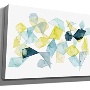 Epic Graffiti 'Seaglass Abstract II' by Grace Popp, Canvas Wall Art, 60"x40"