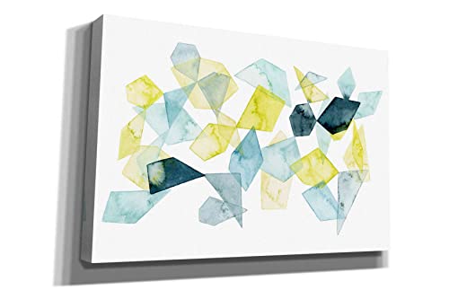 Epic Graffiti 'Seaglass Abstract II' by Grace Popp, Canvas Wall Art, 60"x40"