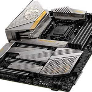 MSI MEG Z590 ACE Gold Edition Gaming Motherboard (ATX, 11th/10th Gen Intel Core, LGA 1200 Socket, SLI/CFX, DDR4, PCIe 4, M.2 Slots, USB 3.2 Gen 2, Wi-Fi 6E, Mystic Light RGB)