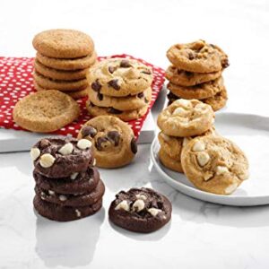 Mrs. Fields - Thinking of You Combo Gift Tin, Assorted with 24 Nibblers Bite-Sized Cookies, 3 Brownie Bars and 2 Frosted Round Cookies (29 count)