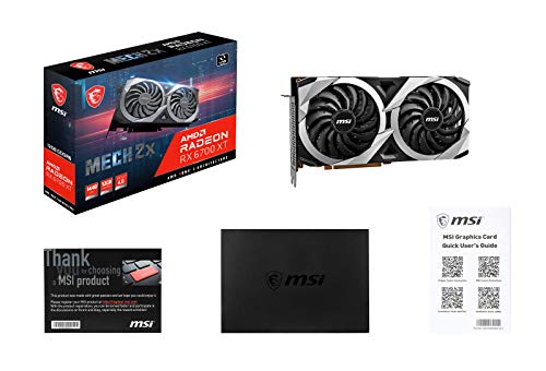 MSI Gaming Radeon RX 6700 XT 192-bit 12GB GDDR6 DP/HDMI Dual Torx 3.0 Fans FreeSync DirectX 12 VR Ready Graphics Card (RX 6700 XT MECH 2X 12G)