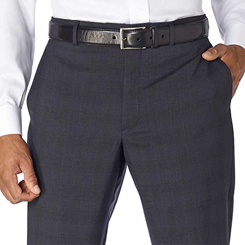 Kirkland Signature Men's 100% Wool Flat Front Dress Pants (Charcoal, 36W x 32L)