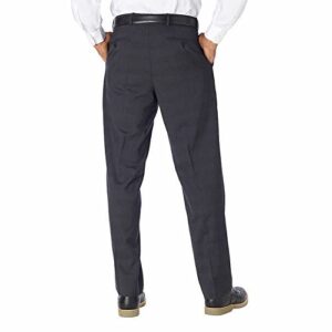 Kirkland Signature Men's 100% Wool Flat Front Dress Pants (Charcoal, 36W x 32L)