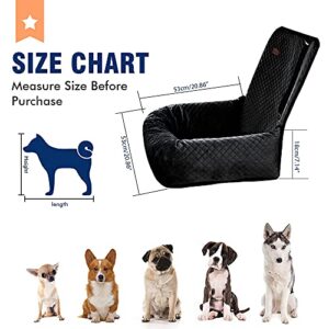 Dog Car Seat Pet Booster Seat Pet Travel Safety Car Seat,The Dog seat Made is Safe and Comfortable, and can be Disassembled for Easy Cleaning(Solid Black)