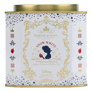 harney & sons snow white blend, disney | 30 sachets apple flavored white tea
