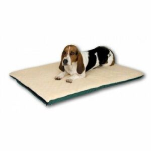k&h manufacturing ortho heated dog pad with stay put bottom size: large (37″ l x 27″ w), color: oatmeal