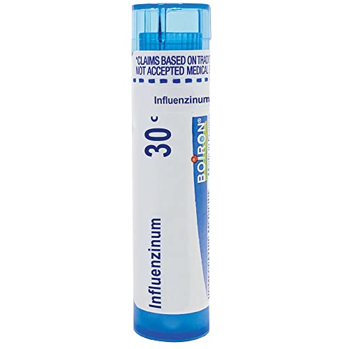 Boiron Influenzinum 30C Md for After Effects of flu or flu-Like Symptoms, Blue, 80 Count