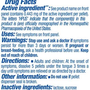 Boiron Influenzinum 30C Md for After Effects of flu or flu-Like Symptoms, Blue, 80 Count