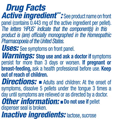 Boiron Influenzinum 30C Md for After Effects of flu or flu-Like Symptoms, Blue, 80 Count