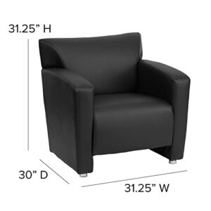 Flash Furniture HERCULES Majesty Series Black LeatherSoft Chair 31.25 x 31.25 x 30