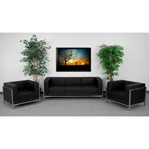 flash furniture hercules imagination series black leathersoft sofa & chair set
