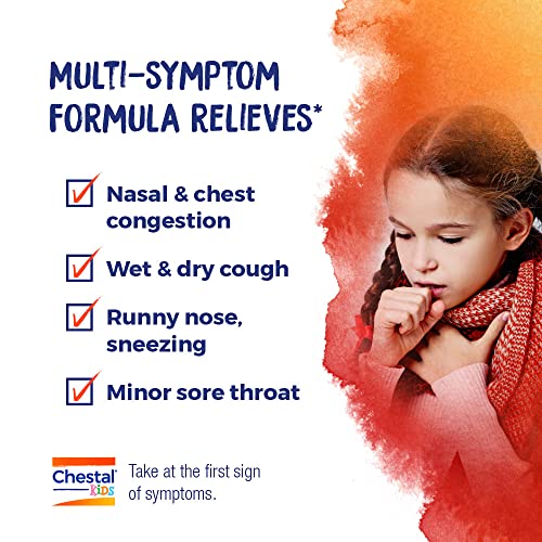 Boiron Chestal Children's Cold and Cough Syrup for Nasal and Chest Congestion, Runny Nose, and Sore Throat Relief - 6.7 Fl oz