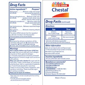 Boiron Chestal Children's Cold and Cough Syrup for Nasal and Chest Congestion, Runny Nose, and Sore Throat Relief - 6.7 Fl oz