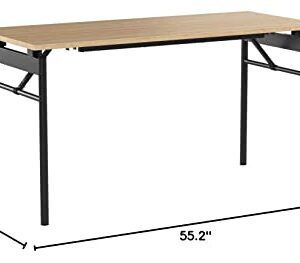 Zinus Mare Folding Desk 55 Inch Computer Workstation Table