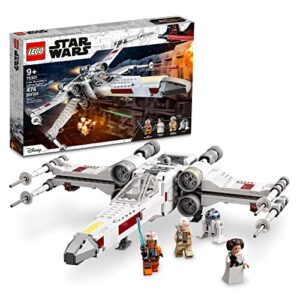 lego star wars luke skywalker’s x-wing fighter 75301 building toy, gifts for kids, boys & girls with princess leia minifigure and r2-d2 droid figure