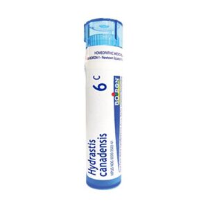 boiron hydrastis canadensis 6c, 80 pellets, homeopathic medicine for postnasal drip