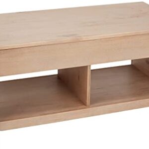 Amazon Basics Lift-Top Storage Coffee Table, Natural