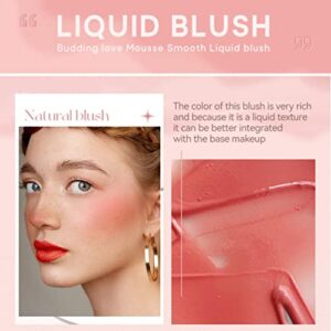 Soft Cream Blush Stick, Liquid Blush Makeup for Cheeks, Multi Sheer Big Brush Liquid Skin Tint Stick for Eyes and Lips, Long-Wearing, Natural-Looking,Blends Perfectly onto Skin, Gift for Her (Milk Pink)