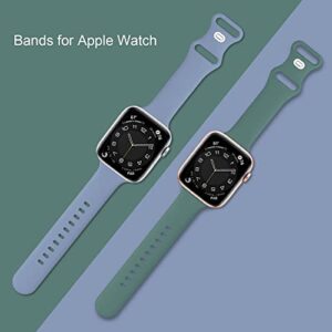 15 Pack Soft Silicone Bands Compatible with Apple Watch Band 40mm 41mm 38mm 45mm 44mm 42mm for Women Men,Waterproof Sport iWatch bands Replacement Strap Wristbands for iWatch SE Series 8 7 6 5 4 3 2 1