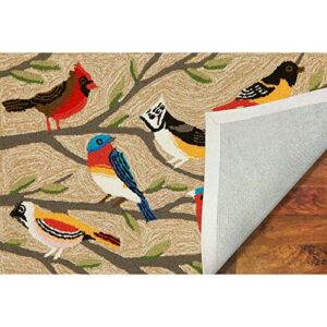 Liora Manne Frontporch Indoor/Outdoor Rug, 3 ft 6 in x 5 ft 6 in, Birds Multi