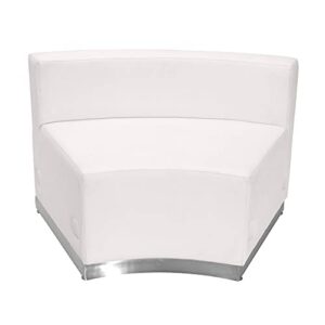 Flash Furniture HERCULES Alon Series White LeatherSoft Reception Configuration, 5 Pieces