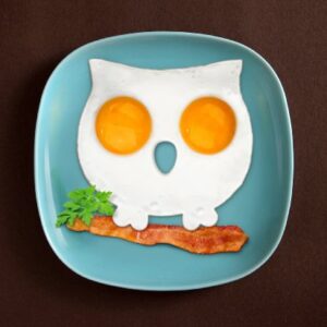 Genuine Fred FUNNY SIDE UP Silicone Egg Mold, Owl, FUNOWL