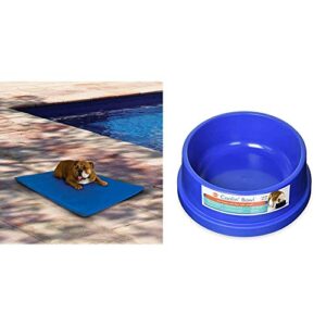 k&h pet products cooler dog combo cool bed iii medium and freezable coolin’ bowl 96 ounce