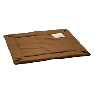 k&h mocha self warming crate pad, 48″ l x 32″ w x 1″ h, x-large, brown