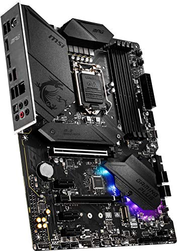 MSI MPG Z490 Gaming Plus Gaming Motherboard (ATX, 10th Gen Intel Core, LGA 1200 Socket, DDR4, CF, Dual M.2 Slots, USB 3.2 Gen 2, 2.5G LAN, DP/HDMI, Mystic Light RGB)