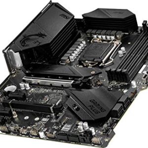 MSI MPG Z490 Gaming Plus Gaming Motherboard (ATX, 10th Gen Intel Core, LGA 1200 Socket, DDR4, CF, Dual M.2 Slots, USB 3.2 Gen 2, 2.5G LAN, DP/HDMI, Mystic Light RGB)