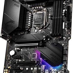 MSI MPG Z490 Gaming Plus Gaming Motherboard (ATX, 10th Gen Intel Core, LGA 1200 Socket, DDR4, CF, Dual M.2 Slots, USB 3.2 Gen 2, 2.5G LAN, DP/HDMI, Mystic Light RGB)