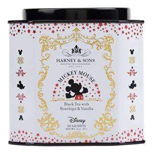 harney & sons mickey mouse blend, disney | 30 sachets black tea with rosehips & vanilla