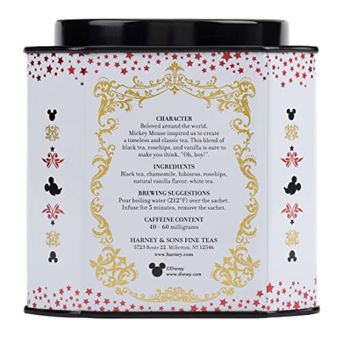 Harney & Sons Mickey Mouse Blend, Disney | 30 sachets Black Tea with Rosehips & Vanilla