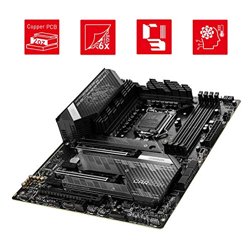 MSI MPG Z590 Gaming Carbon WiFi Gaming Motherboard (ATX, 11th/10th Gen Intel Core, LGA 1200 Socket, DDR4, PCIe 4, CFX, M.2 Slots, USB 3.2 Gen 2, Wi-Fi 6E, DP/HDMI, Mystic Light RGB)