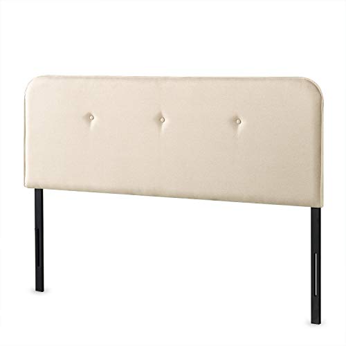 ZINUS Wendy Upholstered Headboard / Button-Tufted Upholstery / Easy Assembly, Taupe, Queen