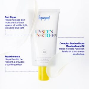 Supergoop! Unseen Sunscreen - SPF 40 - .5 fl oz - Invisible, Broad Spectrum Face Sunscreen - Weightless, Scentless, and Oil Free - For All Skin Types and Skin Tones