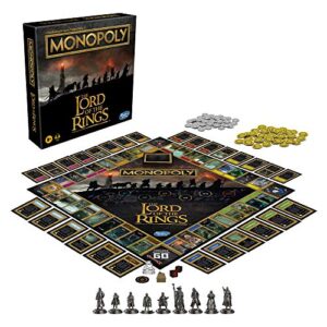 Monopoly: The Lord of The Rings Edition Board Game Inspired by The Movie Trilogy, Family Games, Ages 8 and Up (Amazon Exclusive)